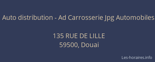 Auto distribution - Ad Carrosserie Jpg Automobiles