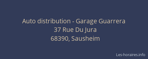 Auto distribution - Garage Guarrera