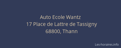 Auto Ecole Wantz