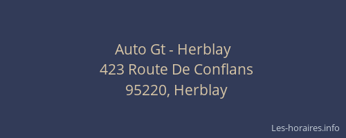 Auto Gt - Herblay