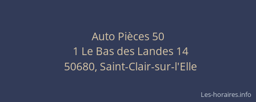 Auto Pièces 50