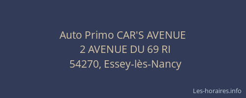 Auto Primo CAR'S AVENUE