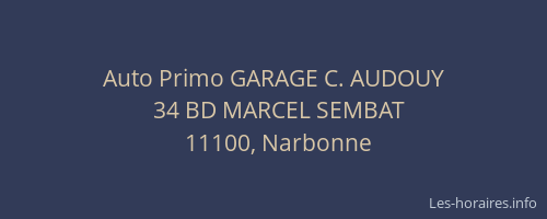 Auto Primo GARAGE C. AUDOUY