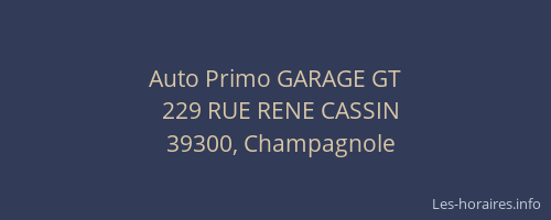 Auto Primo GARAGE GT