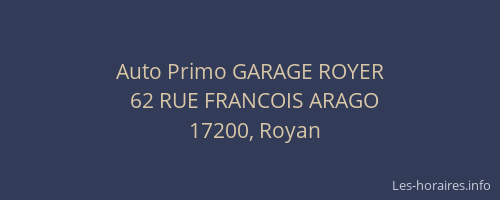 Auto Primo GARAGE ROYER