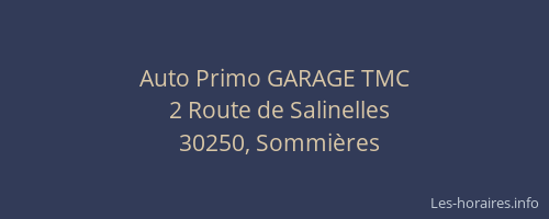 Auto Primo GARAGE TMC