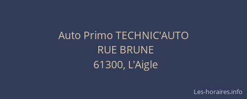 Auto Primo TECHNIC'AUTO