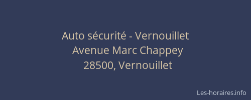 Auto sécurité - Vernouillet