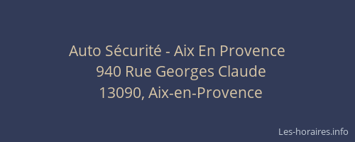 Auto Sécurité - Aix En Provence