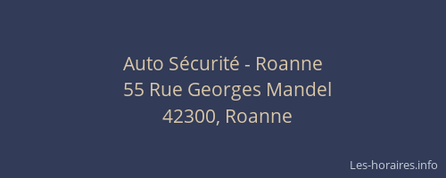 Auto Sécurité - Roanne