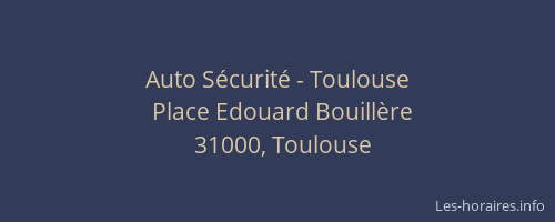 Auto Sécurité - Toulouse