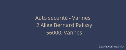 Auto sécurité - Vannes