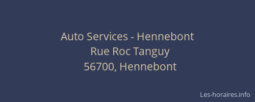 Auto Services - Hennebont