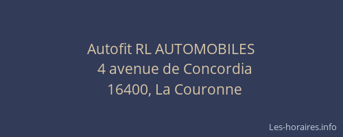 Autofit RL AUTOMOBILES