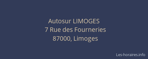 Autosur LIMOGES