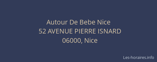 Autour De Bebe Nice