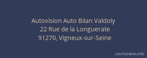 Autovision Auto Bilan Valdoly