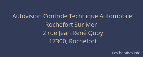 Autovision Controle Technique Automobile Rochefort Sur Mer