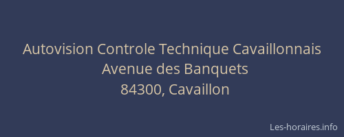 Autovision Controle Technique Cavaillonnais