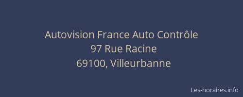 Autovision France Auto Contrôle