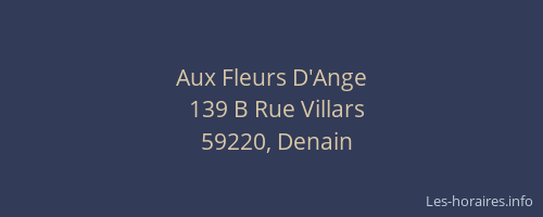 Aux Fleurs D'Ange