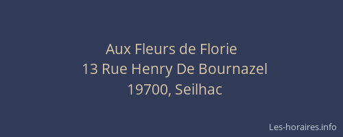 Aux Fleurs de Florie