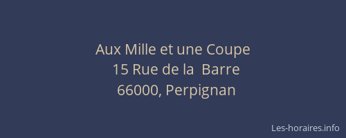 Aux Mille et une Coupe