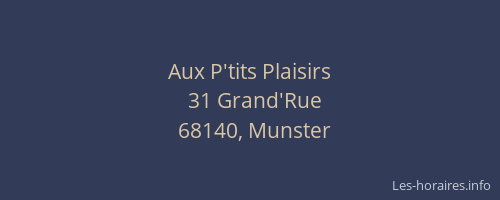 Aux P'tits Plaisirs