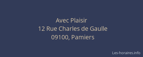 Avec Plaisir