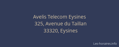 Avelis Telecom Eysines