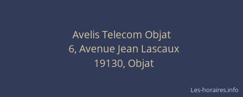 Avelis Telecom Objat