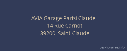 AVIA Garage Parisi Claude