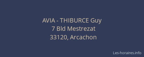 AVIA - THIBURCE Guy
