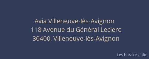 Avia Villeneuve-lès-Avignon