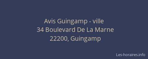 Avis Guingamp - ville