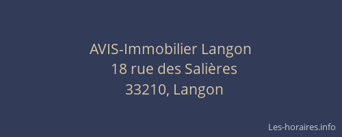 AVIS-Immobilier Langon