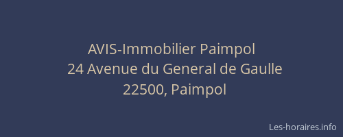 AVIS-Immobilier Paimpol