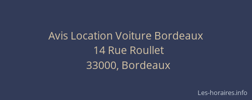 Avis Location Voiture Bordeaux