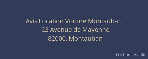 Avis Location Voiture Montauban