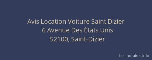 Avis Location Voiture Saint Dizier