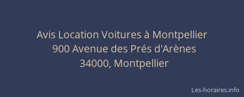 Avis Location Voitures à Montpellier