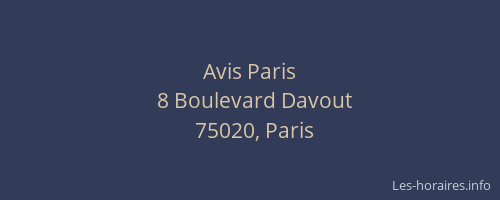 Avis Paris