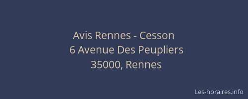 Avis Rennes - Cesson