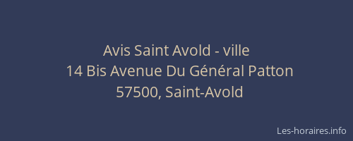 Avis Saint Avold - ville