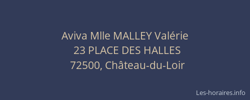 Aviva Mlle MALLEY Valérie