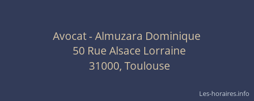 Avocat - Almuzara Dominique