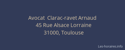 Avocat  Clarac-ravet Arnaud