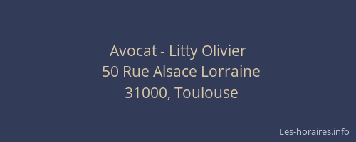 Avocat - Litty Olivier