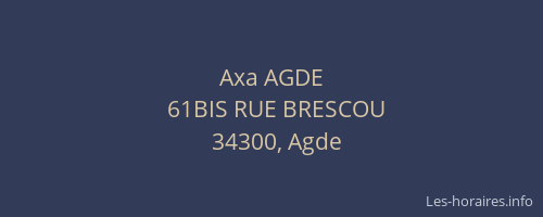 Axa AGDE