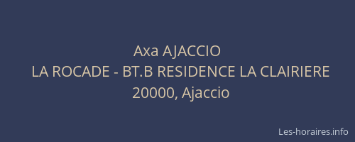 Axa AJACCIO